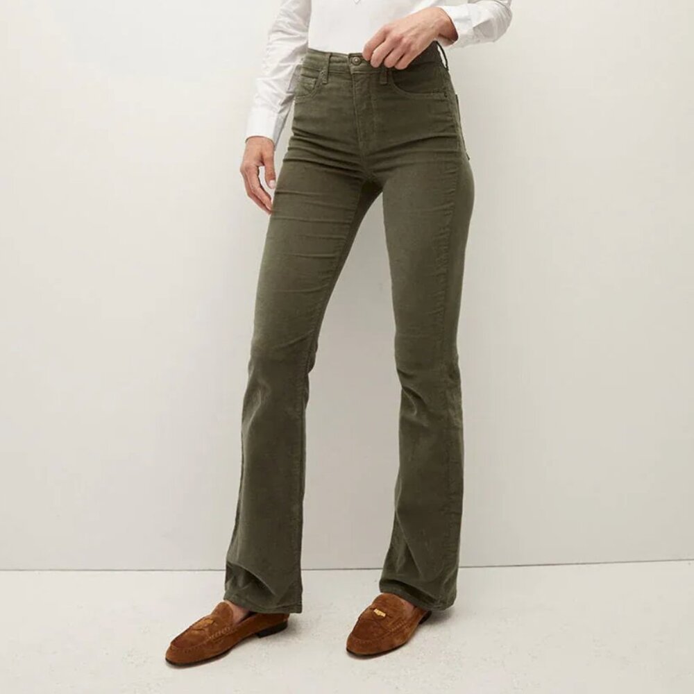 Veronica Beard Cameron Bootcut Corduroy Pants Size 26